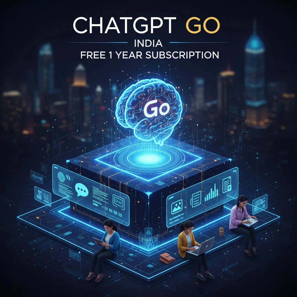 ChatGPT Go Free in India 2025, OpenAI one year free subscription offer for Indian users