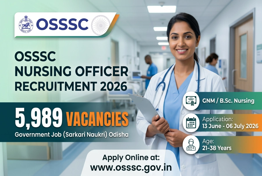 OSSSC Nursing Officer Recruitment 2026 Notification